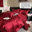 Set vỏ chăn ga phi lụa với họa tiết vân chìm tinh tế và sang trong, phong cách hoàng gia Memminbedding Luxury