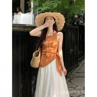 Seckill Giảm Giá 10%! Quần Áo Nữ Plus Size Mới Thời Trang Hè Siêu Hot - Bộ Hai Miếng Phù Hợp Với Váy Giúp Trẻ Hóa