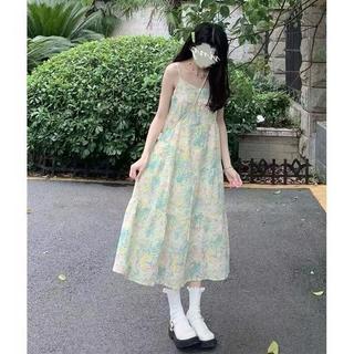 Bộ Váy yếm xanh nhạt dễ thương, tươi mát, ngọt ngào kiểu Nhật và áo khoác mỏng chống nắng cho Nữ