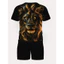 Tracksuit động vật sư tử 3D tay ngắn cổ tròn, phù hợp mùa hè cho nam và nữ