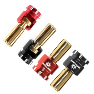 RS Red Spider Flat-Run Leo Núi Pin Banana Connector 90° Phích cắm đầu ra góc cho pin Lipo xe RC Phần DIY