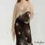 Khăn Choàng Poncho Nữ Sheer Mesh Màu Trơn Cổ Tròn Viền Bất Đối Xứng