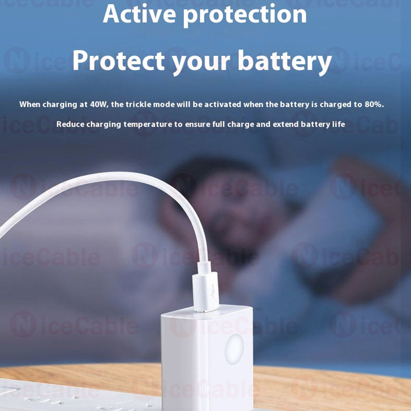 Bộ sạc nhanh chính hãng 66W đầu cắm US 1 cổng USB, adapter tường kèm cáp dữ liệu 6A cho điện thoại/máy tính bảng