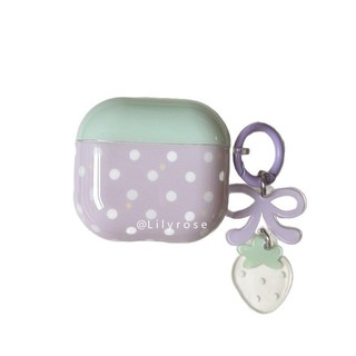 Spring Green Purple Wave Point Thích hợp cho Pro3 [2025] AirPods Pro2 Pro 4 3 2 1 Apple Wireless Bluetooth Bảo vệ tai nghe Vỏ chống sốc 1 2 Gen