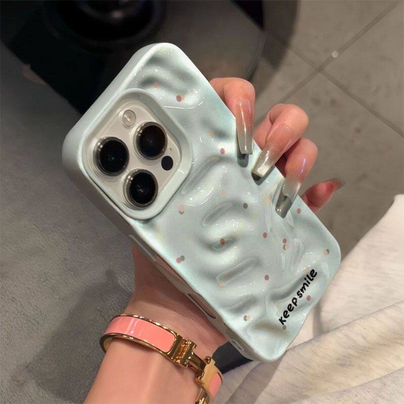 Ốp điện thoại mềm họa tiết sóng màu hồng gợn sóng cổ điển cho OPPO A57 A77 A77S A58 A60 A74 A95 A7 AX7 A5S AX5S A12 A93 Reno 4F 4 6 Lite F17 Pro F19 F19S Vỏ chống sốc