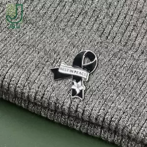 Phụ kiện tưởng niệm men kim loại ruy băng hình lily thổ cẩm - Quà tặng ý nghĩa