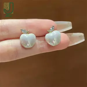 Bông tai ngọc trai dát kim cương giả sáng tạo, đơn giản và ngọt ngào - Perfect quà tặng dự tiệc