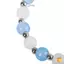 Mặt dây chuyền hình thỏ với đá opal và aqua blue moonstone, pha lê sáng bóng - Quà tặng sang trọng cho bạn gái hoặc cặp đôi