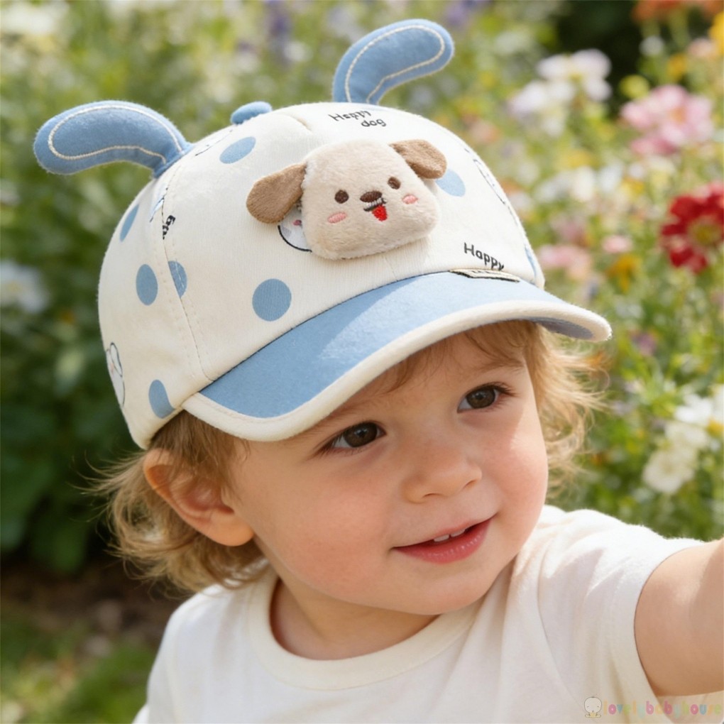 Mũ bóng chày trẻ em LBH-Toddler có trang trí động vật Mũ vành rộng dễ thương thời trang dành cho du lịch ngoài trời