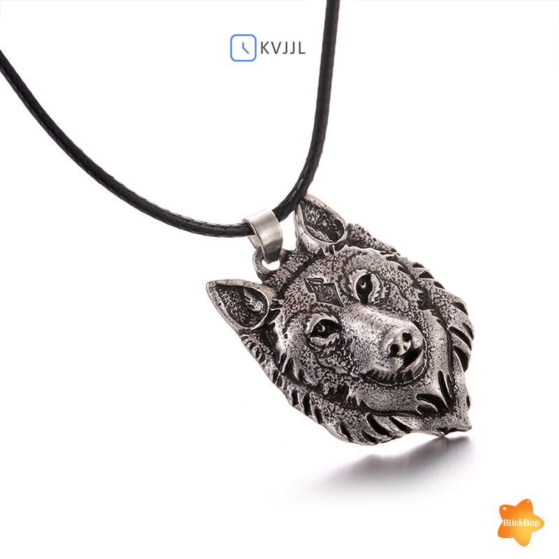 Mặt dây chuyền bạc phong cách Viking nam với hình động vật - Bùa hộ mệnh mới