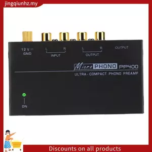 Bộ khuếch đại tiền khuếch đại Phono siêu nhỏ PP400 có giao diện cho loa khuếch đại ống bàn xoay Phích cắm EU