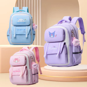 Học sinh tiểu học Schoolbag Phim hoạt hình Kuromi Girl Ba lô giảm gánh nặng lớn-Capac
