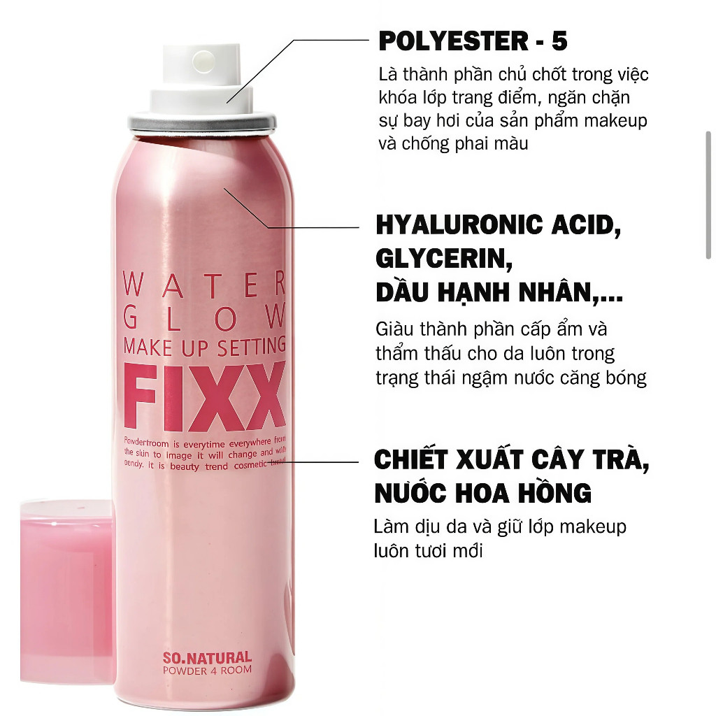 [Mới] Xịt cố định lớp trang điểm FIXX  lâu trôi 75ml  Làn da mịn màng và tự nhiên | BigBuy360 - bigbuy360.vn