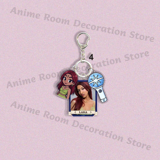Girls Group K-katseye Fashion Key Ring Anime Cartoon Kawaii Keychain Students Korean-style Key Chains