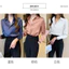Áo sơ mi nữ satin màu xanh trơn, dáng rộng phù hợp công sở