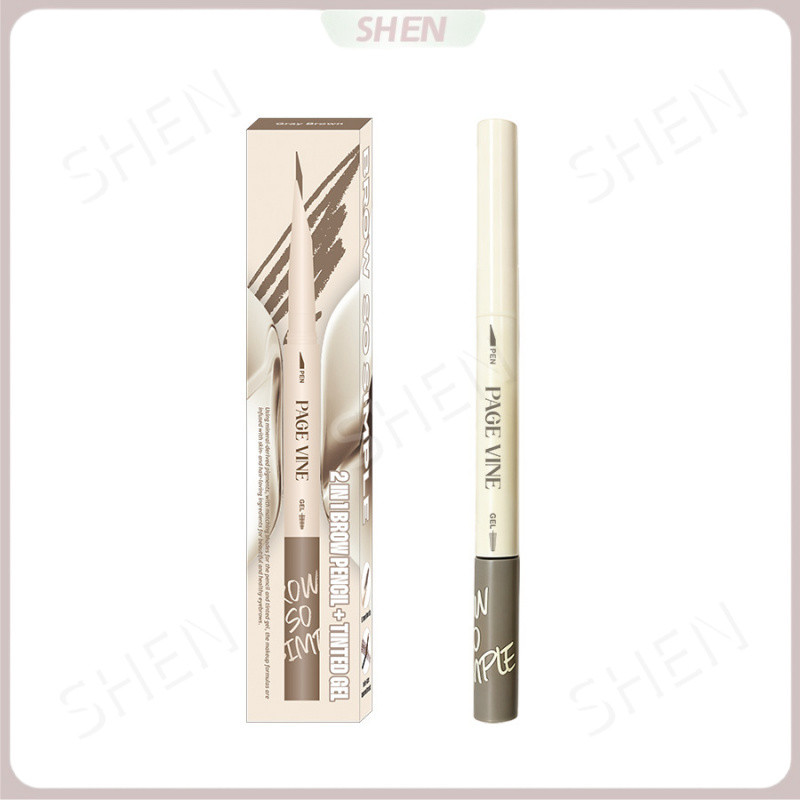 Máy cắt lông mày hai đầu Mascara lỏng mượt mà Không dễ nhòe Bàn chải lông mày tự nhiên