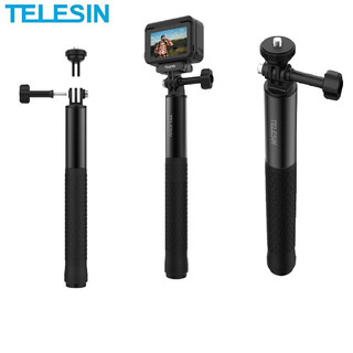 TELESIN Nhôm Selfie Stick Chân Máy Gắn Cho GoPro Hero 13 12 11 10 9 8 Insta360 DJI Osmo Camera Hành Động Nhẹ Monopod