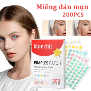 Miếng Dán Mụn Hình Ngôi Sao 200 Miếng – Nhiều Màu Sắc, Vô Hình, Loại Bỏ Mụn Hiệu Quả, Chăm Sóc Da An Toàn