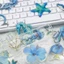 VIC 50 Chiếc Giấy Vàng Chống Thấm Nước Marine Life Sticker Cho Tạp Chí Notebook Vỏ Điện Thoại