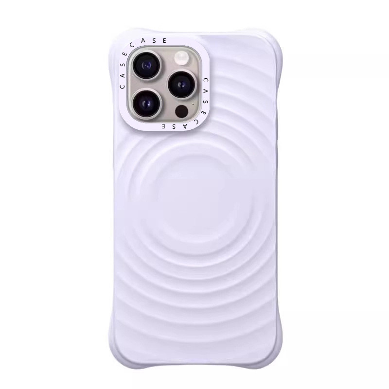 CaseTifg Ripple Vỏ Điện Thoại Silicon Lỏng Chất Lượng Cao Cho iPhone 17Air 17 13 14 15 16 Pro Max Plus Sạc Từ Tính Vỏ Chống Sốc Tích Hợp Mặt Sau Flannel