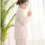 Phong cách Nhật Bản Muji Style / Quần dài tay mỏng cotton nguyên chất dành cho nữ Bộ đồ ngủ dài tay mỏng / Sợi hai lớp 100% cotton Đồ mặc nhà thoải mái / Có thể mặc ngoài