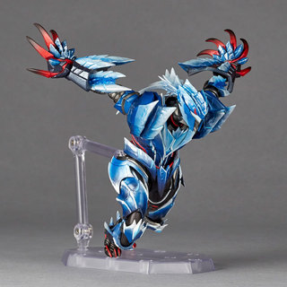 Kaiyodo Revoltech Tuyệt Vời Yamaguchi Monster Hunter Rise Hunter Lunagaron Armor Set PVC Nhân Vật Hành Động