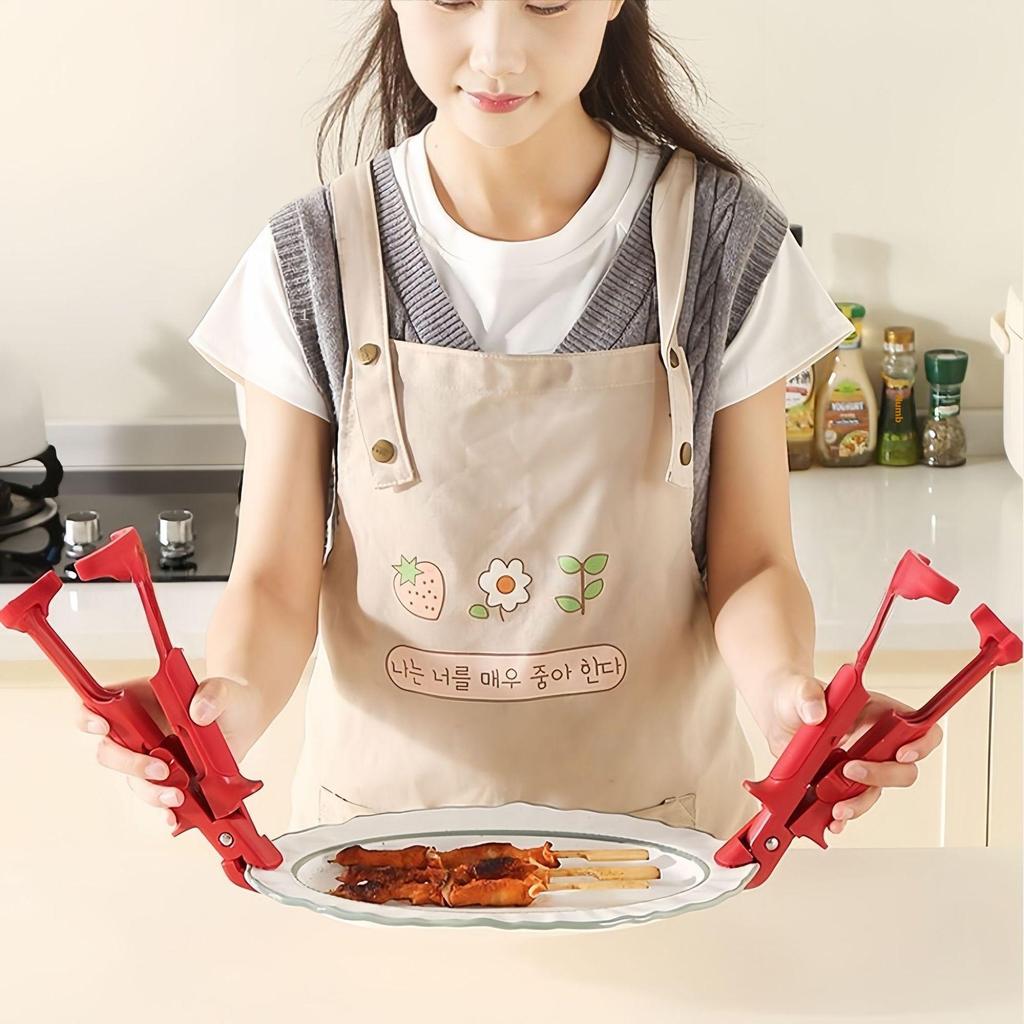COD 1 cái kẹp chống bỏng Silicone nhà bếp chống bỏng đĩa Bát Đĩa giữ nồi chống nóng Kẹp Nâng phụ kiện nhà bếp tiện ích