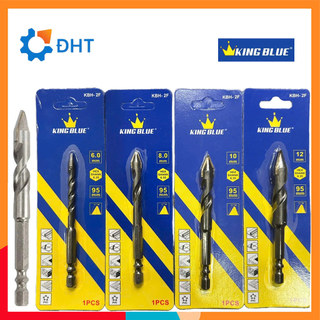 Mũi khoan đa năng chuôi lục giác KingBlue KBH2F 3.0 - 12mm dài 95mm khoan tường, gạch men, đá, kính, bê tông, sắt
