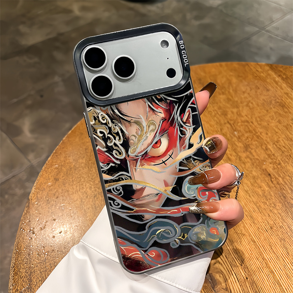 Dành Cho iPhone 17 Pro Max 16 Pro / 15 14 13 One Piece Luffy Của Kanagawa Micro Frosted Ốp Điện Thoại iPhone 12 11 X Xr 7 8 SE Vỏ iPhone Chống Sốc