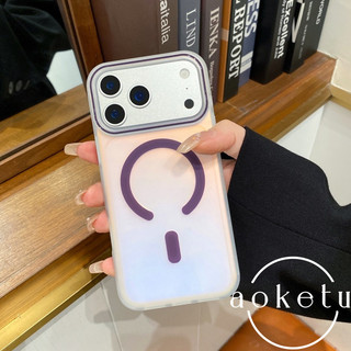 Thích hợp cho vỏ điện thoại Apple 17 Promax vòng hút từ tính laser cực quang đổi màu iPhone 16 cứng 16 / 15 / 14 / 13 bao gồm tất cả vỏ bảo vệ chống rơi