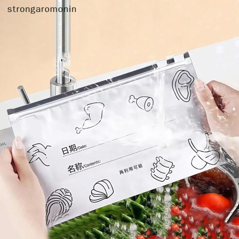 ST Lá Nhôm Tươi Túi Giữ Tự Có Thể Tái Sử Dụng Túi Đóng Gói Tủ Lạnh Tủ Đông Tránh Ánh Sáng Dày Thực Phẩm Túi Bảo Quản Thịt Trái Cây ST