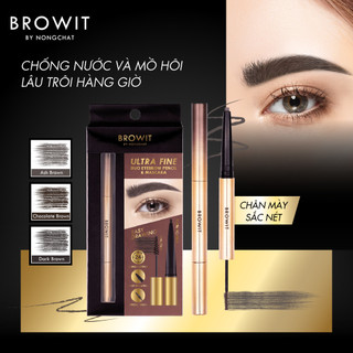 Chì kẻ mày và mascara 2 trong 1 Browit Ultra Fine Dou Eyebrow Pencil & Mascara