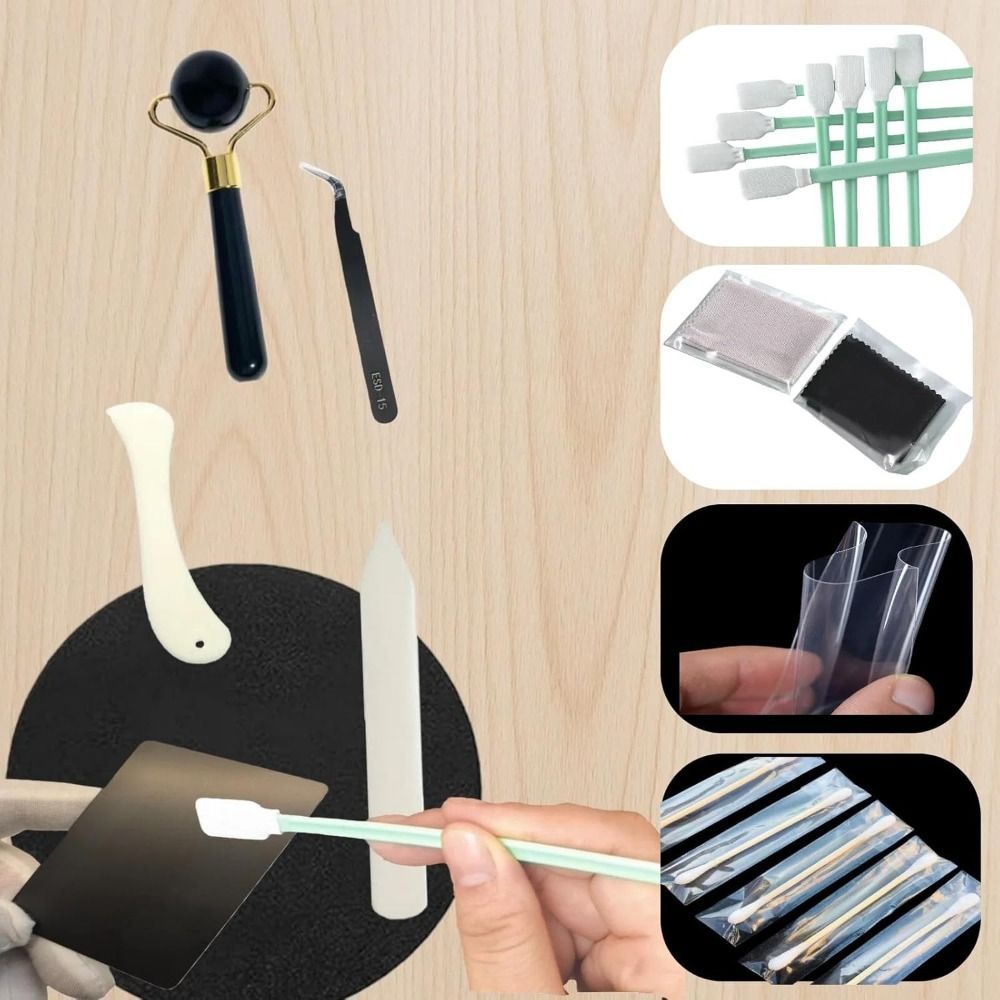 Bộ dụng cụ acrylic 86 chiếc làm phẳng và làm sạch thẻ, phù hợp cho bộ sưu tập TCG