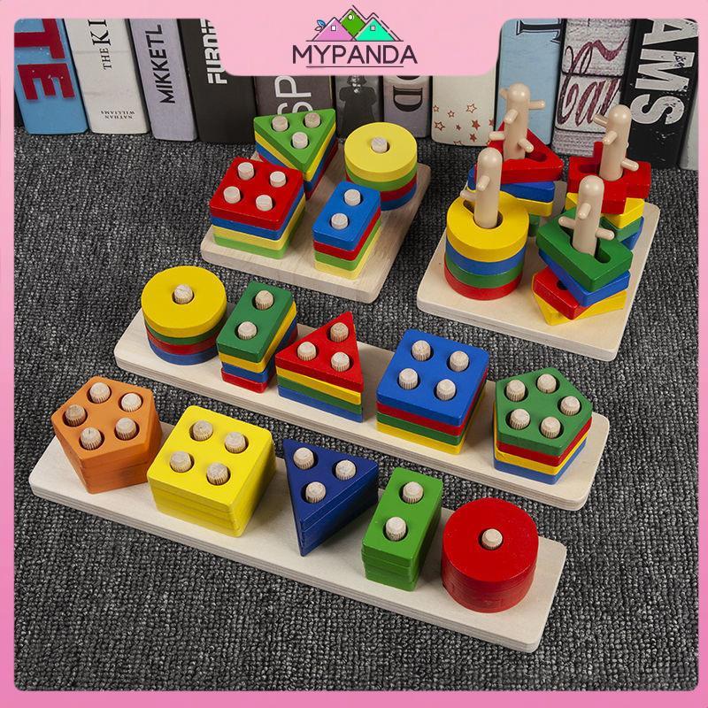 MYPANDA 1 Bộ Giáo Dục Tương Tác Cho Bé Quà Tặng Montessori Cắm Đồ Chơi Và Phân Loại Màu Sắc Đồ Chơi Tháo Rời Staing Blo.