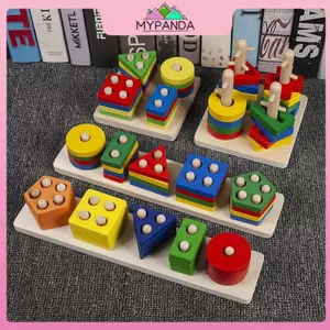 MYPANDA 1 Bộ Giáo Dục Tương Tác Cho Bé Quà Tặng Montessori Cắm Đồ Chơi Và Phân Loại Màu Sắc Đồ Chơi Tháo Rời Staing Blo.