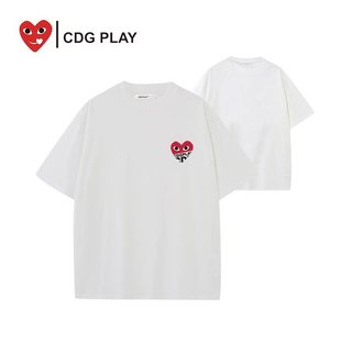 Hàng sẵn có Áo thun Cotton cao cấp nối chữ chất lượng cao in họa tiết trái tim nhỏ Áo sơ mi Cotton cao cấp XS-3XL Unisex
