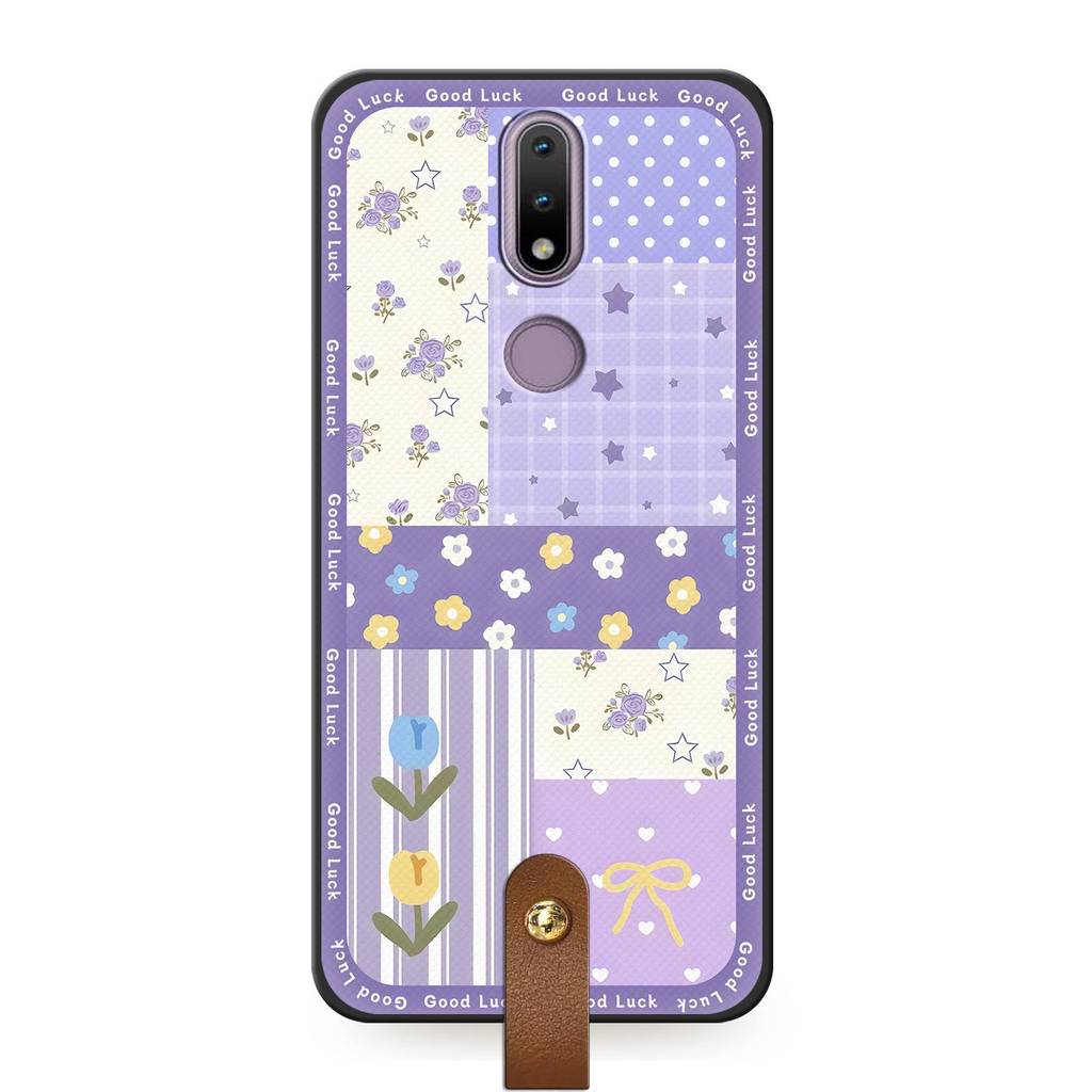 Ốp Điện Thoại TPU Silicone Vòng Cổ Diagonal Cho Nokia 2.4, Bọc Toàn Bộ, Chống Bụi, Dây Đeo Ngang, Chống Va Đập, Bền, Mềm, Hoạt Hình Graffiti
