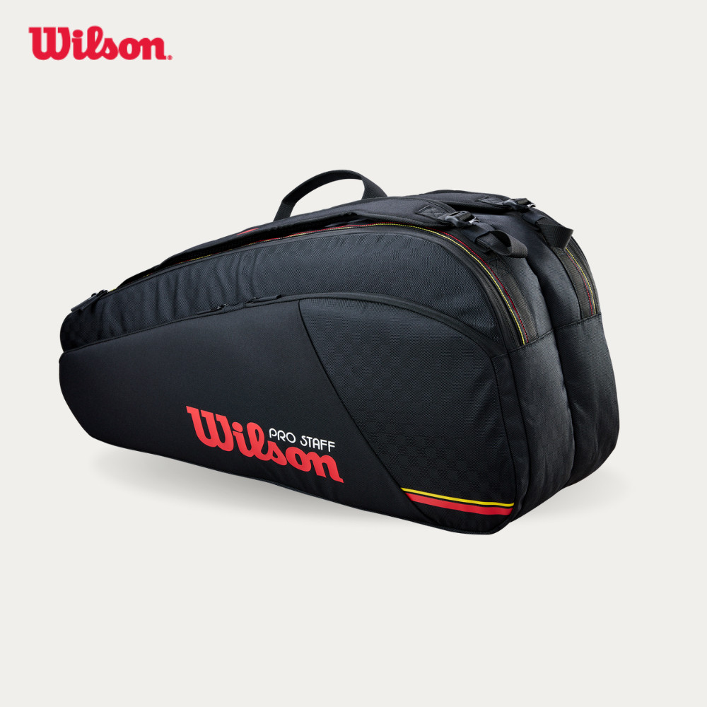 Wilson Pro Staff Classic 6 Pack Black Túi Đựng Vợt Tennis WR8051801001