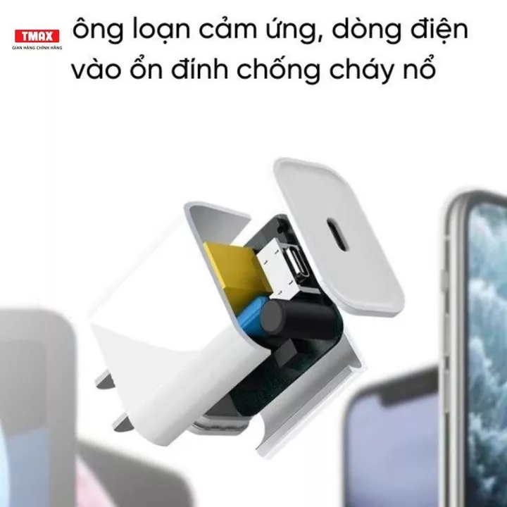 Bộ sạc nhanh 20W PD cho 5 - 14PRM (củ sạc + cáp sạc nhanh). Sạc 60p lên 80% Pin - Dây sạc nhanh, Dây sạc điện thoại – 5