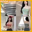 AqToCna Camisole Stripe Knit Sleeveless Summer Crop Top