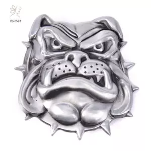 Thắt lưng nam Bulldogs hợp kim, phong cáchcowboys punk thời trang màu xanh dương