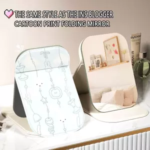 Thỏ treo cổ Gương Trang Điểm Gấp Mini Thỏ Xanh Bền Đẹp Dễ Mang Theo Mọi Lúc