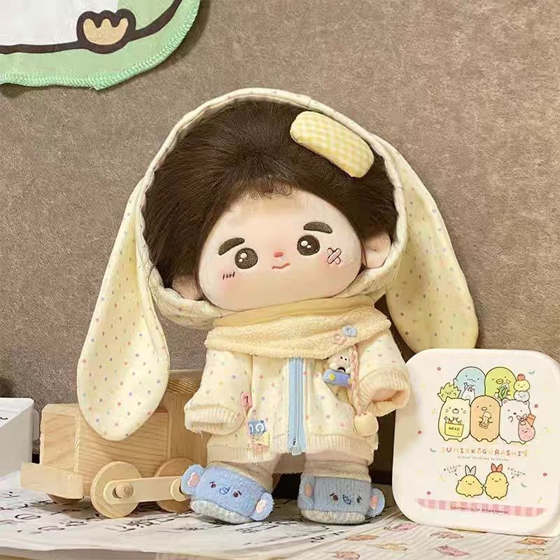 1020cm "Túi Sữa Thỏ" Bộ Quần Áo Búp Bê Cotton Bộ Búp Bê Sang Trọng Trang Điểm Búp Bê Cơm Pop Doll