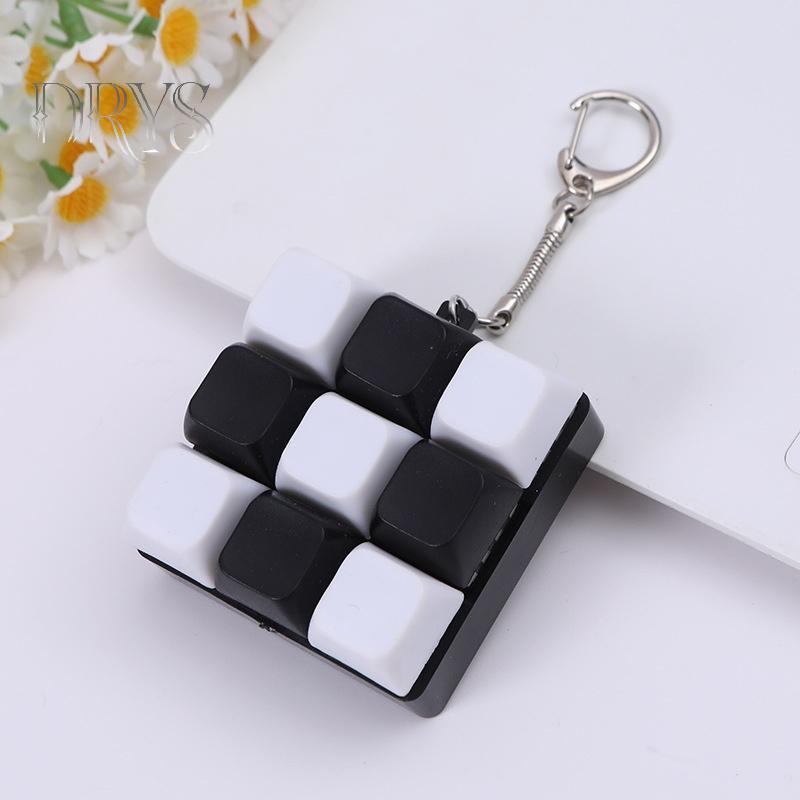 (TFT) Nút Keycap Fidget Móc Khóa 9 Phím Bàn Phím Đàn Áp Đồ Chơi DIY Bàn Phím Móc Khóa Đồ Chơi Dành Cho Người Lớn Quà Tặng Để Giảm Thời Gian MỚI