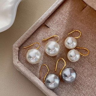 Bông Tai Ngọc Trai Tròn Shijia - Thiết Kế Sang Trọng và Đơn Giản