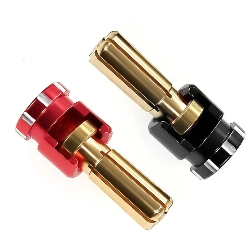 RS Red Spider Flat-Run Leo Núi Pin Banana Connector 90° Phích cắm đầu ra góc cho pin Lipo xe RC Phần DIY