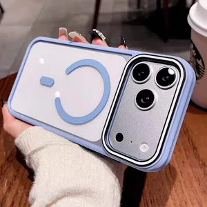 Ốp lưng cứng Acrylic trong suốt cao tương thích với iPhone 13 pro max 14 pro max 15 pro max 16 pro max 17pro max