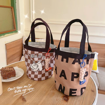 Women's Korean-Style Canvas Travel Bag