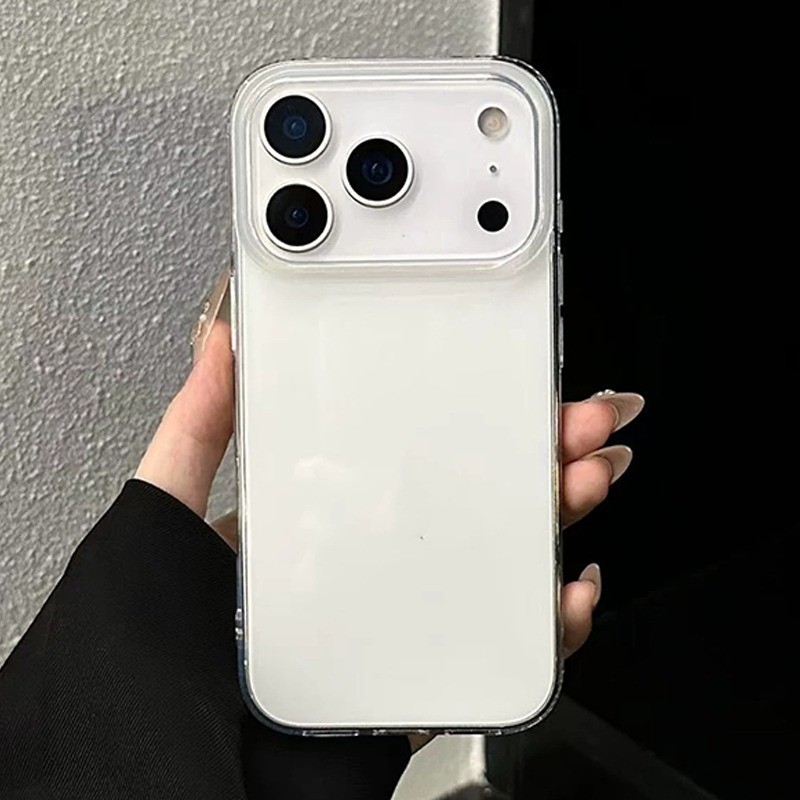Ốp lưng trong suốt chống sốc cho iPhone, cảm giác cầm như máy nguyên bản7/8/X/XS/11/12/13/14/15/16/17/Plus/Pro/Max