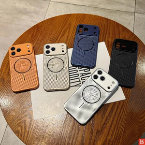 Ốp điện thoại từ tính JISU có chức năng truyền nhiệt cho iPhone 17 / 16 / 15 / 14 / 13 / 12 / 11 (Pro Max, Plus, Air), tương thích với iPhone 17 Siri, cửa sổ lớn nhỏ gọn và tinh tế de